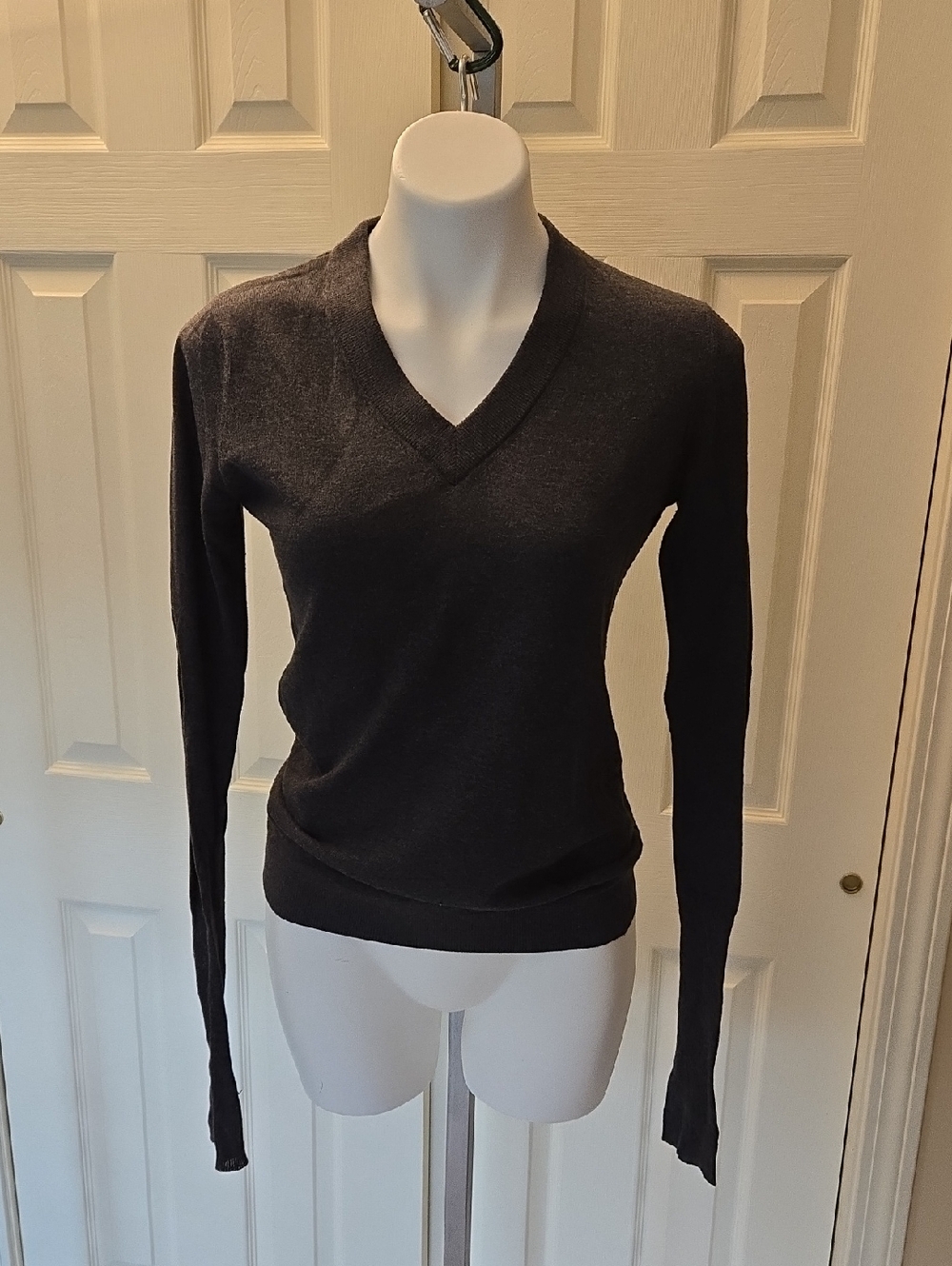 Victorinox Dark Gray Crewneck Cotton Sweater